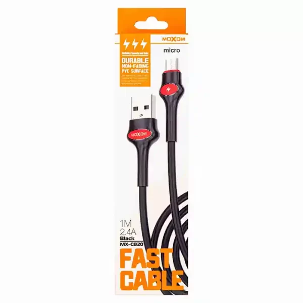کابل شارژ USB به MICRO موکسوم مدل MX_CB20