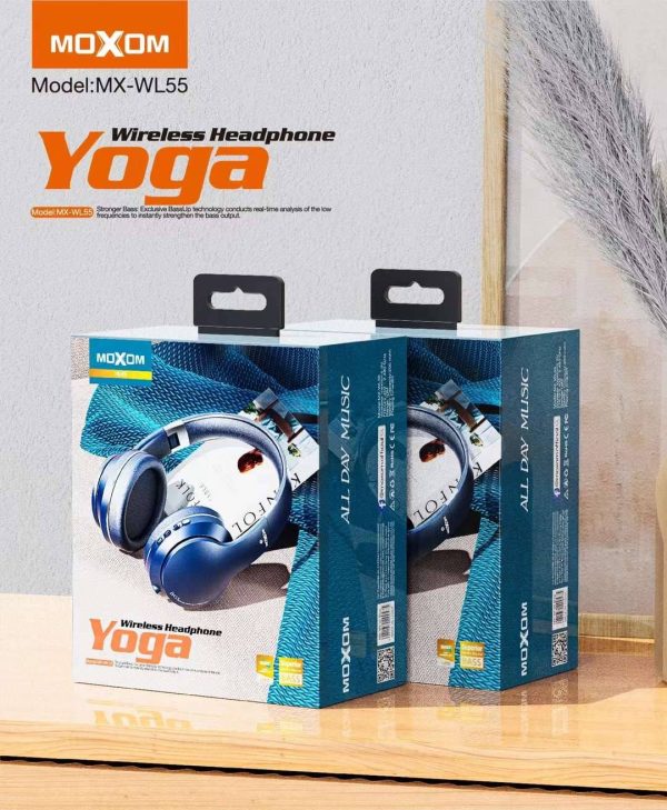 هدفون بلوتوثی موکسوم مدل MX-WL55 - Image 4