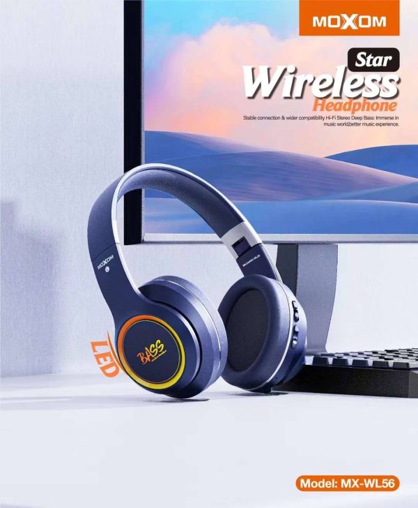 هدفون بلوتوثی موکسوم مدل MX-WL56 - Image 2