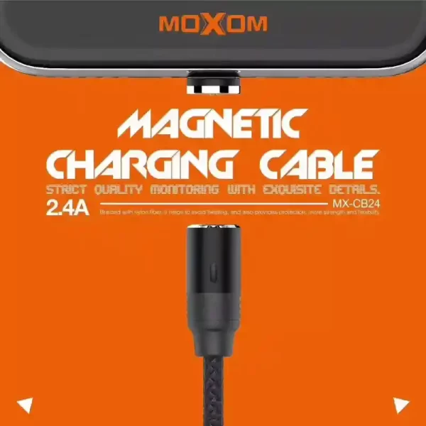 کابل شارژ مغناطیسی USB به MICRO موکسوم مدل MX_CB24 - Image 5