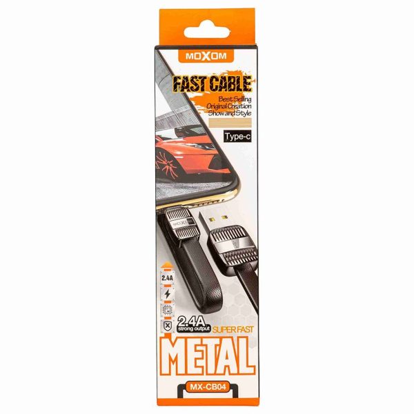 کابل شارژ USB به TYPE-C موکسوم مدل MX_CB04