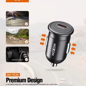 شارژر فندکی 30W موکسوم مدل MX-VC20