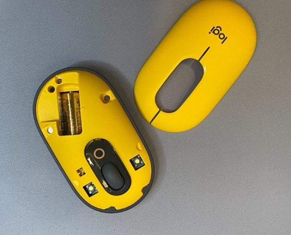 ماوس بی سیم لاجیتک مدل POP MOUSE Silent زرد