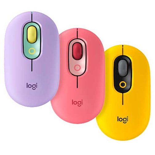 ماوس بی سیم لاجیتک مدل POP MOUSE Silent فول رنگ
